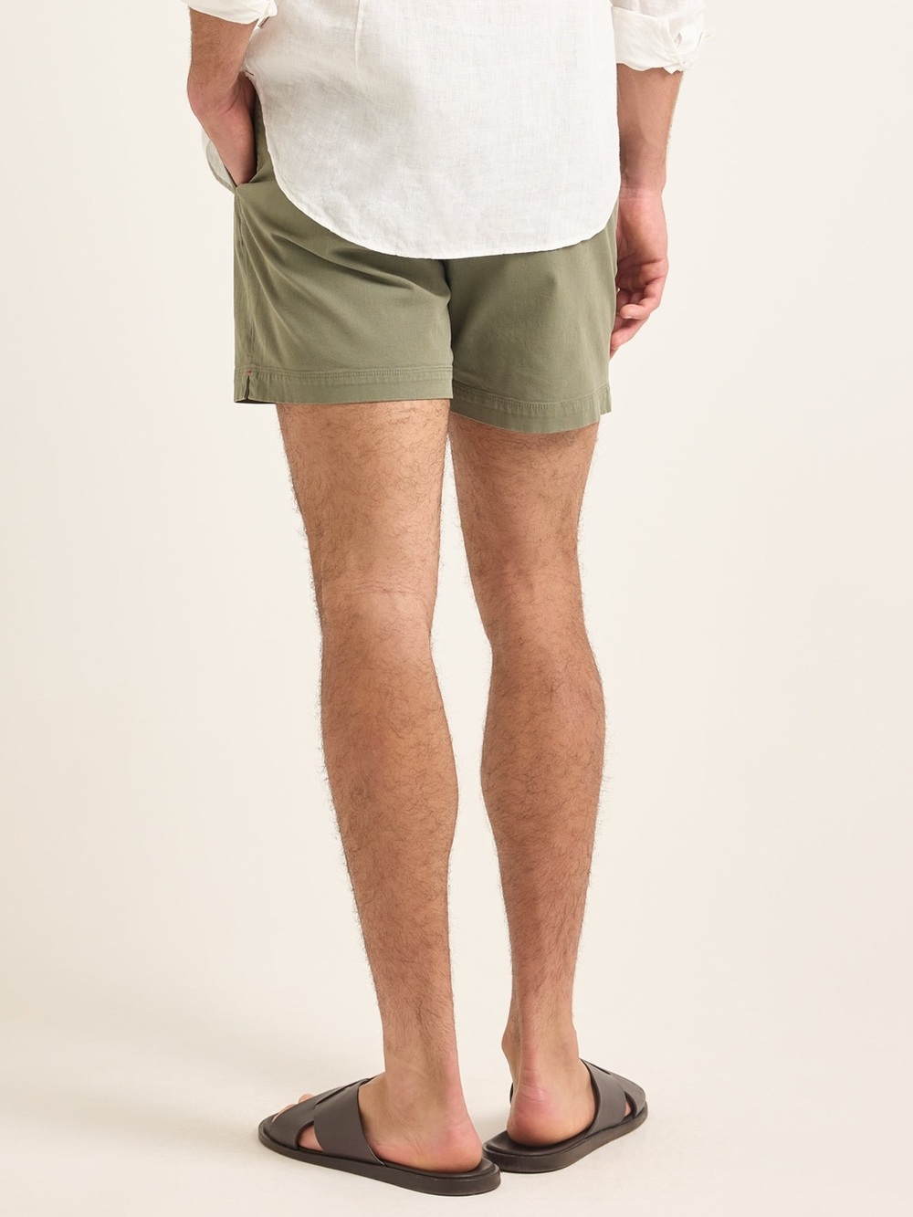 ORLEBAR BROWN Norwich Men's Olive Casual Shorts - Picture 3 of 8